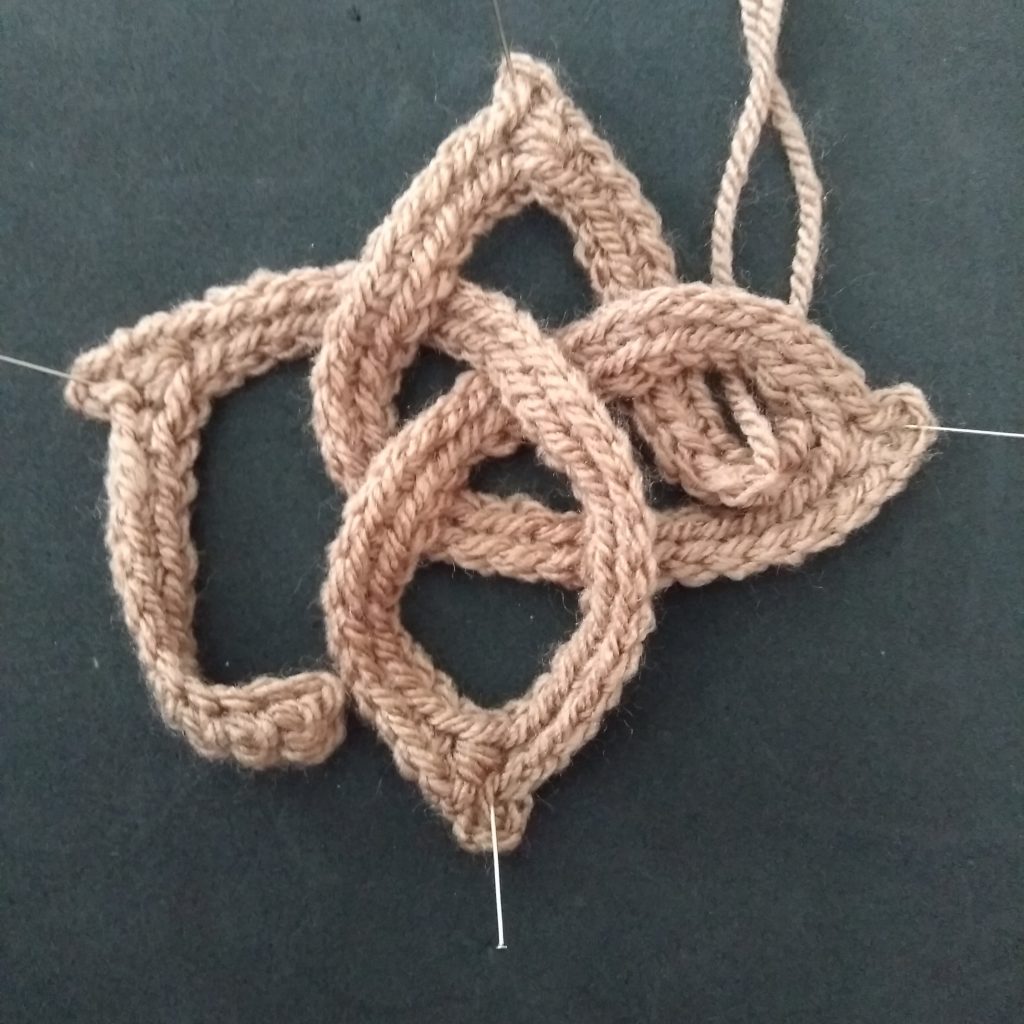 instructions for weaving the crochet motif