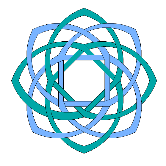 diagram for eight point double loop celtic knot