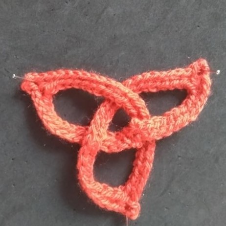 instructions for weaving celtic knot crochet motif